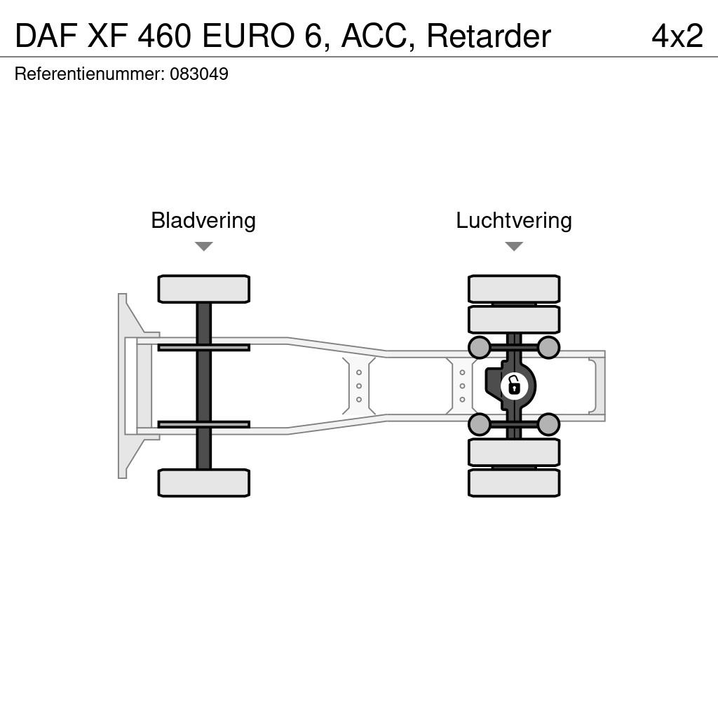 DAF XF 460 EURO 6, ACC, Retarder Vlačilci