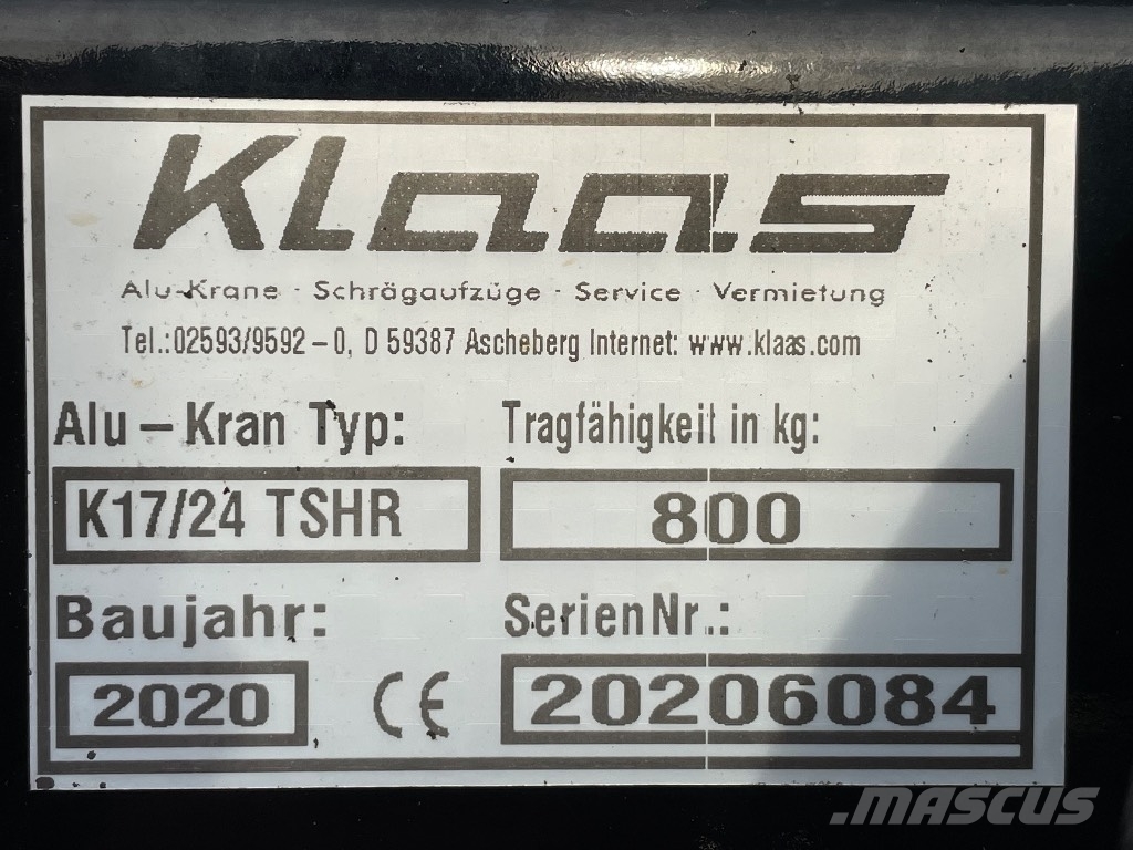 Klaas K 17-24 TSHR Visureigiai kranai