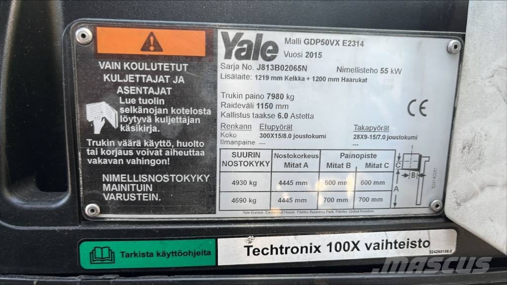Yale GDP 50 VX6 شاحنات الديزل