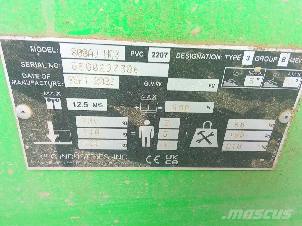 JLG 800 AJ HC3 Knikarmhoogwerkers