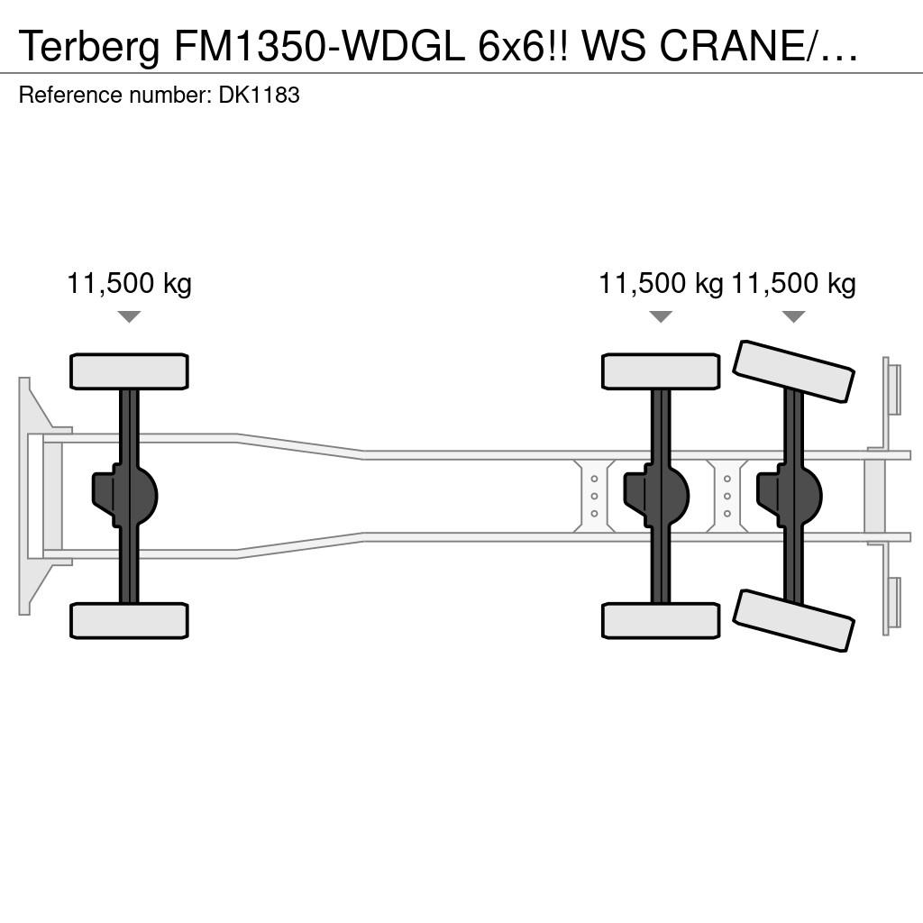 Terberg FM1350-WDGL 6x6!! WS CRANE/HOOK LIFT!!NL TRUCK!! Camiones polibrazo