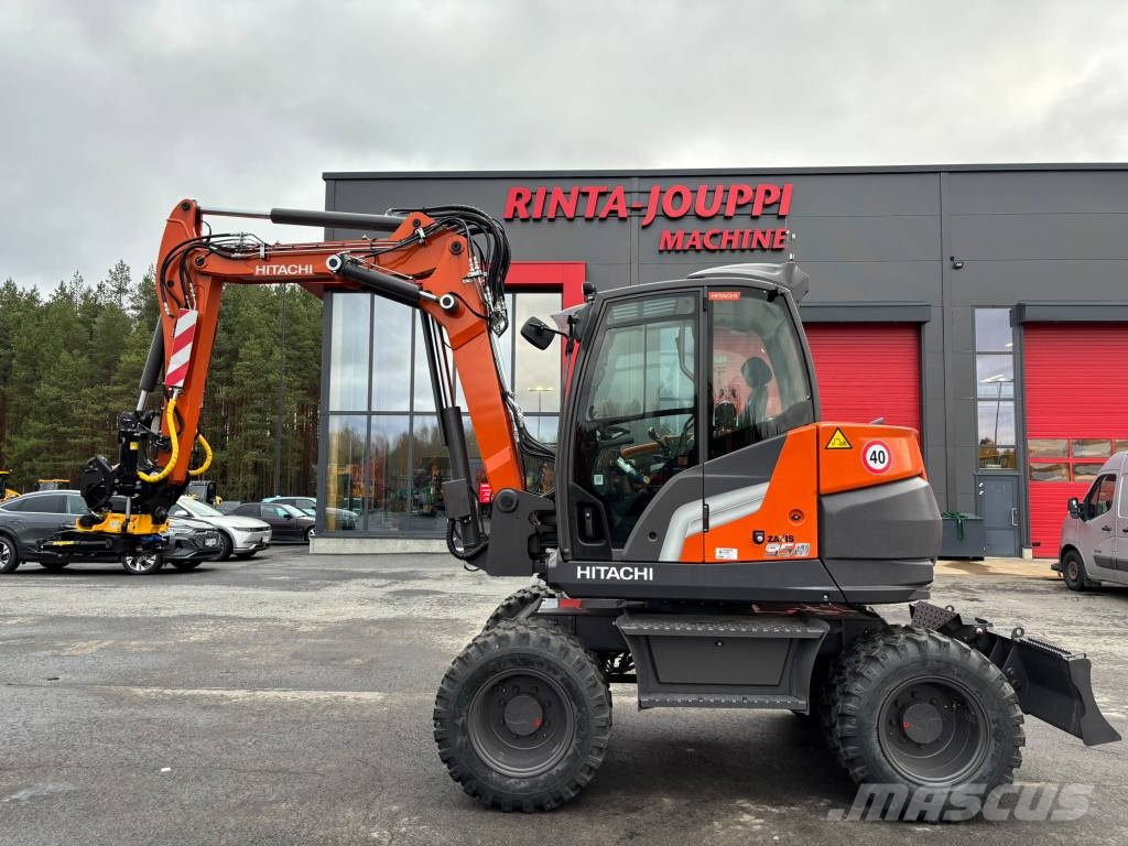 Hitachi ZX 95 W-7 / Uusi, Engcon, Rasvari, Lämmitin Pyöräkaivukoneet