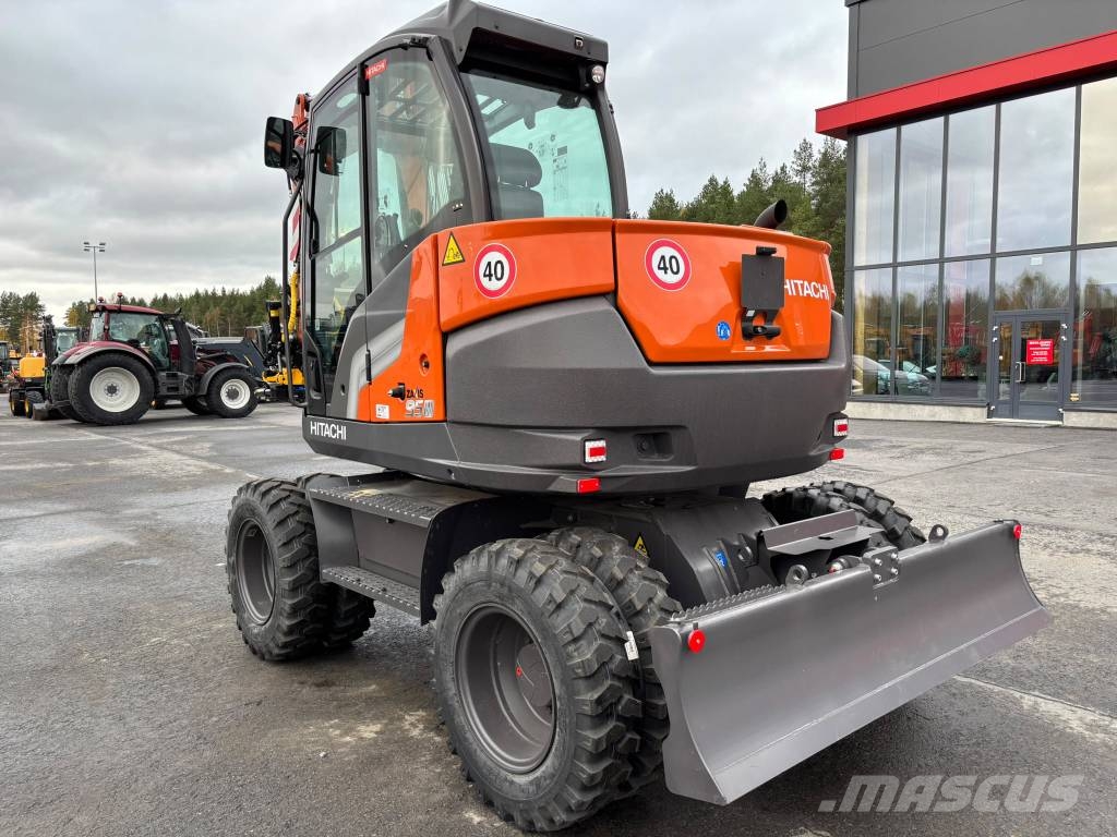 Hitachi ZX 95 W-7 / Uusi, Engcon, Rasvari, Lämmitin Pyöräkaivukoneet