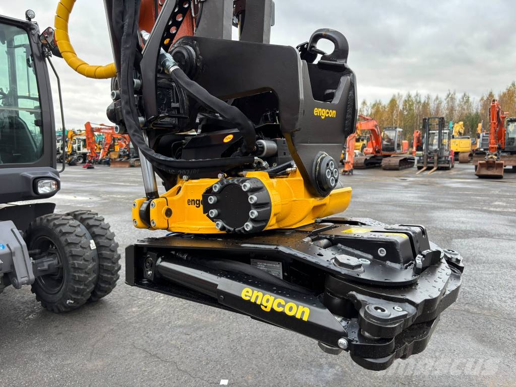 Hitachi ZX 95 W-7 / Uusi, Engcon, Rasvari, Lämmitin Pyöräkaivukoneet