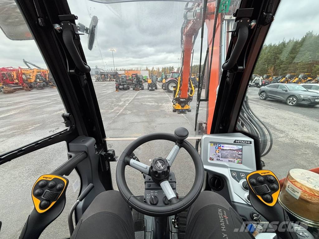 Hitachi ZX 95 W-7 / Uusi, Engcon, Rasvari, Lämmitin Pyöräkaivukoneet