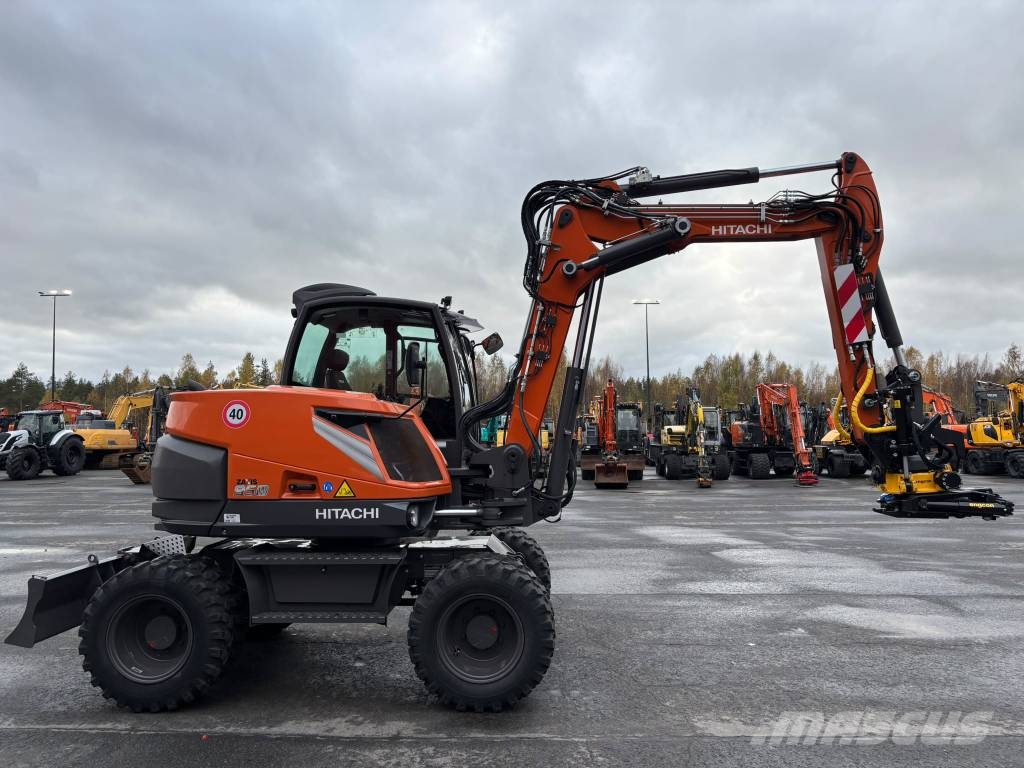 Hitachi ZX 95 W-7 / Uusi, Engcon, Rasvari, Lämmitin Pyöräkaivukoneet