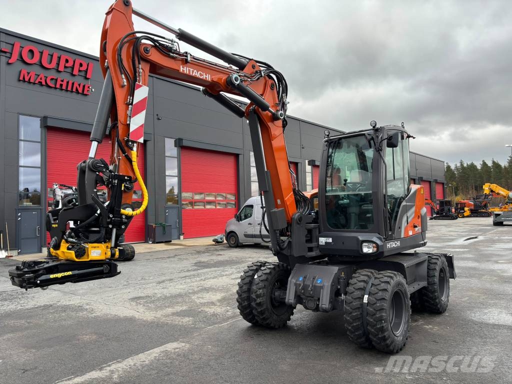 Hitachi ZX 95 W-7 / Uusi, Engcon, Rasvari, Lämmitin Pyöräkaivukoneet