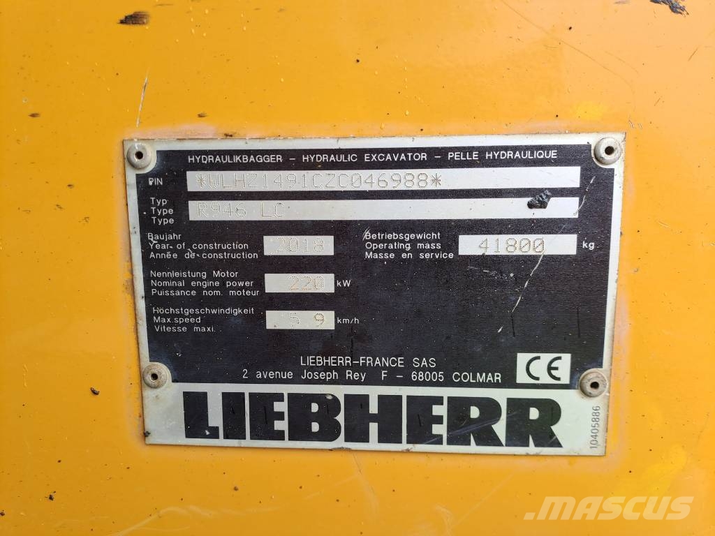 Liebherr R946LC 履帶式 挖土機/掘鑿機/挖掘機