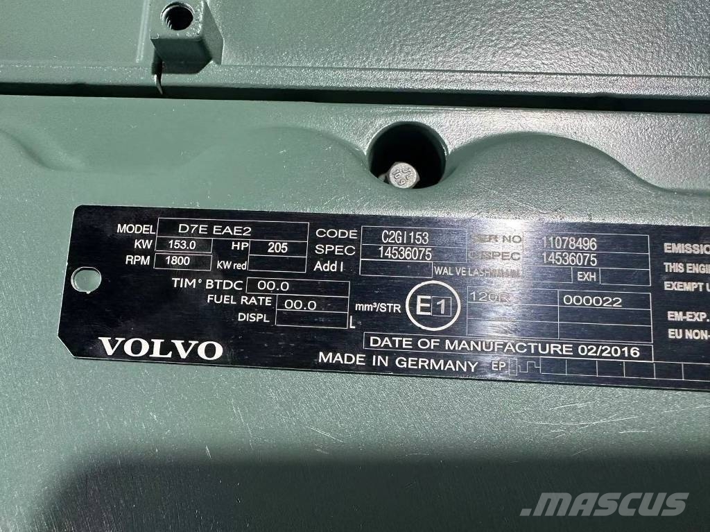 Volvo D7E EBE2 construction machinery engine 엔진