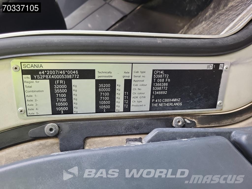 Scania P410 P 8X4 9m3 Liebherr mixer Full Steel Big-Axle Betooniveokid