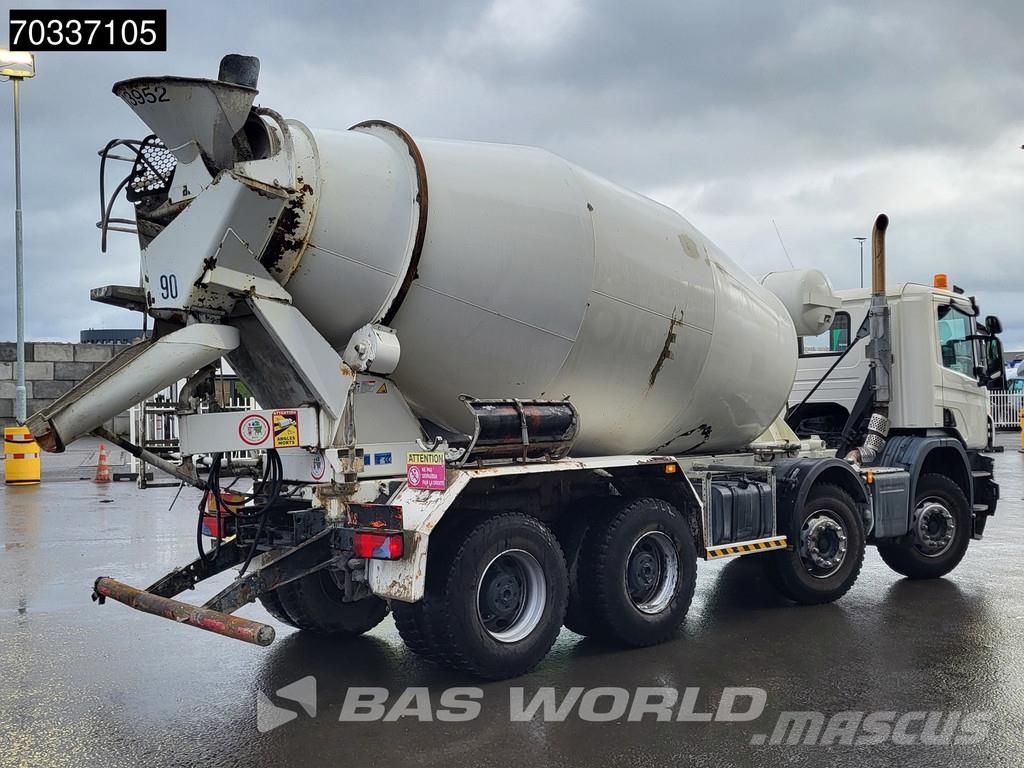 Scania P410 P 8X4 9m3 Liebherr mixer Full Steel Big-Axle Betonmischer
