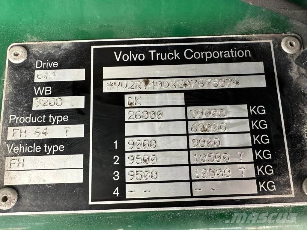 Volvo FH 500 6X4 TREKKER/TRACTOR/SZM EURO 6 HYDRAULIC Tractor Units