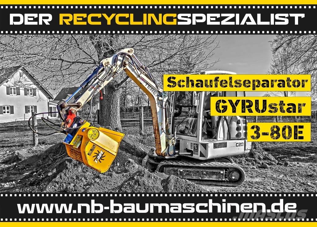 Gyru-Star 3-80E Sieblöffel für Minibagger Screening buckets