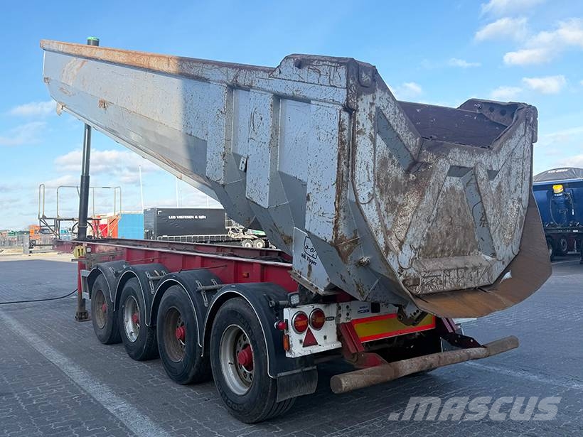 HK TIPPER 4 axle Tipper / Alukastenmulde Kipper 39m3 Semi-trailer med tip