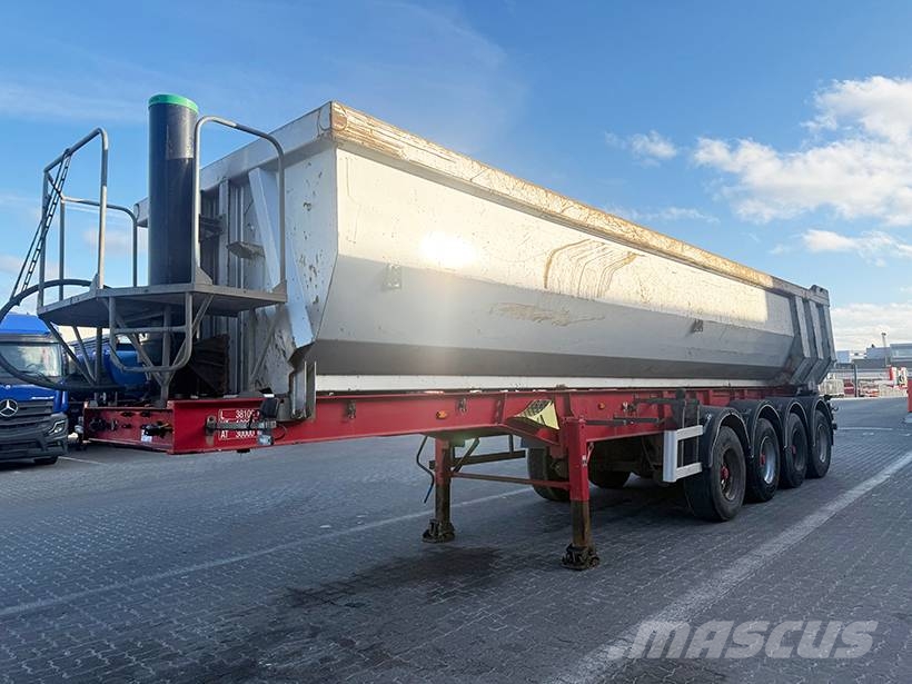 HK TIPPER 4 axle Tipper / Alukastenmulde Kipper 39m3 Semi-trailer med tip