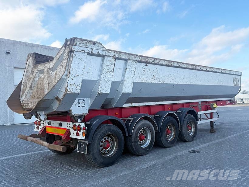 HK TIPPER 4 axle Tipper / Alukastenmulde Kipper 39m3 Semi-trailer med tip