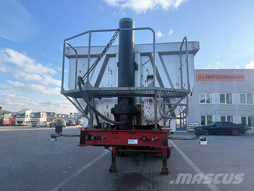 HK TIPPER 4 axle Tipper / Alukastenmulde Kipper 39m3 Semi-trailer med tip