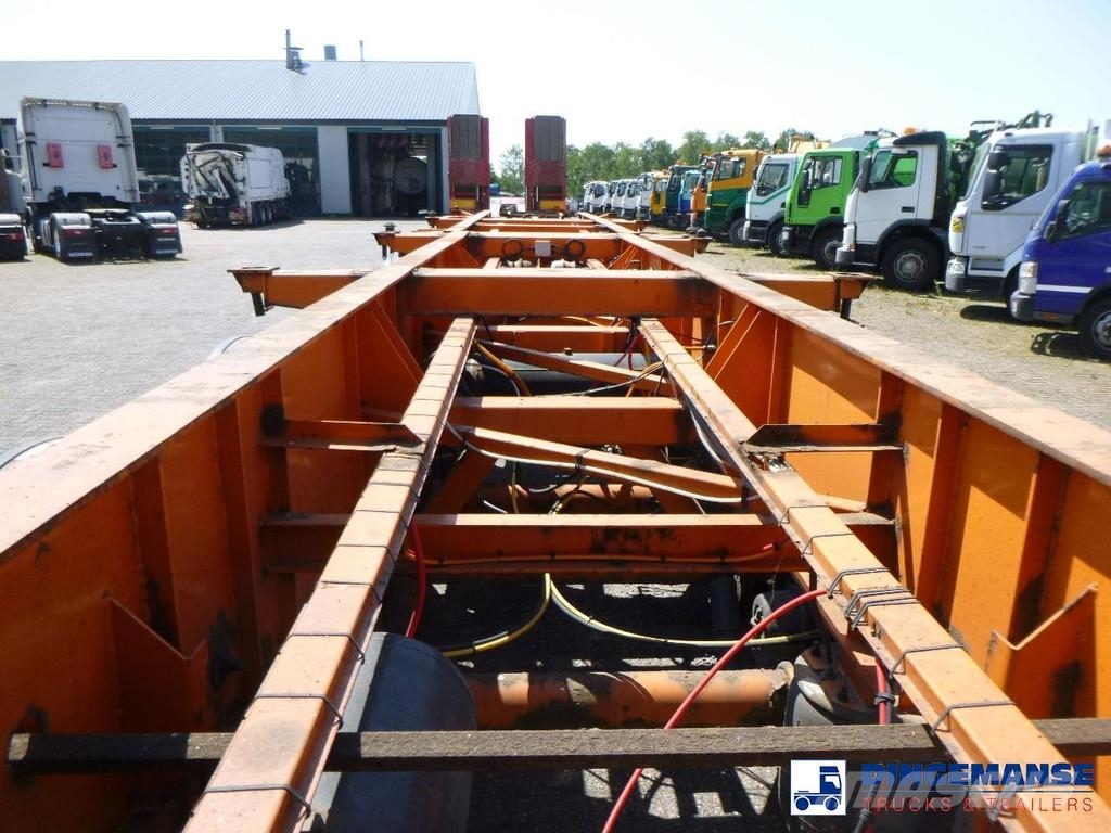Dennison 4-axle container combi trailer (3 + 1 axles) 20-30 Semirremolques portacontenedores