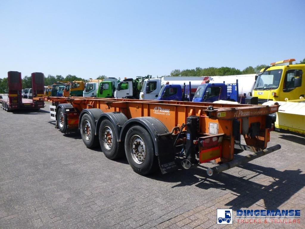 Dennison 4-axle container combi trailer (3 + 1 axles) 20-30 Semirremolques portacontenedores