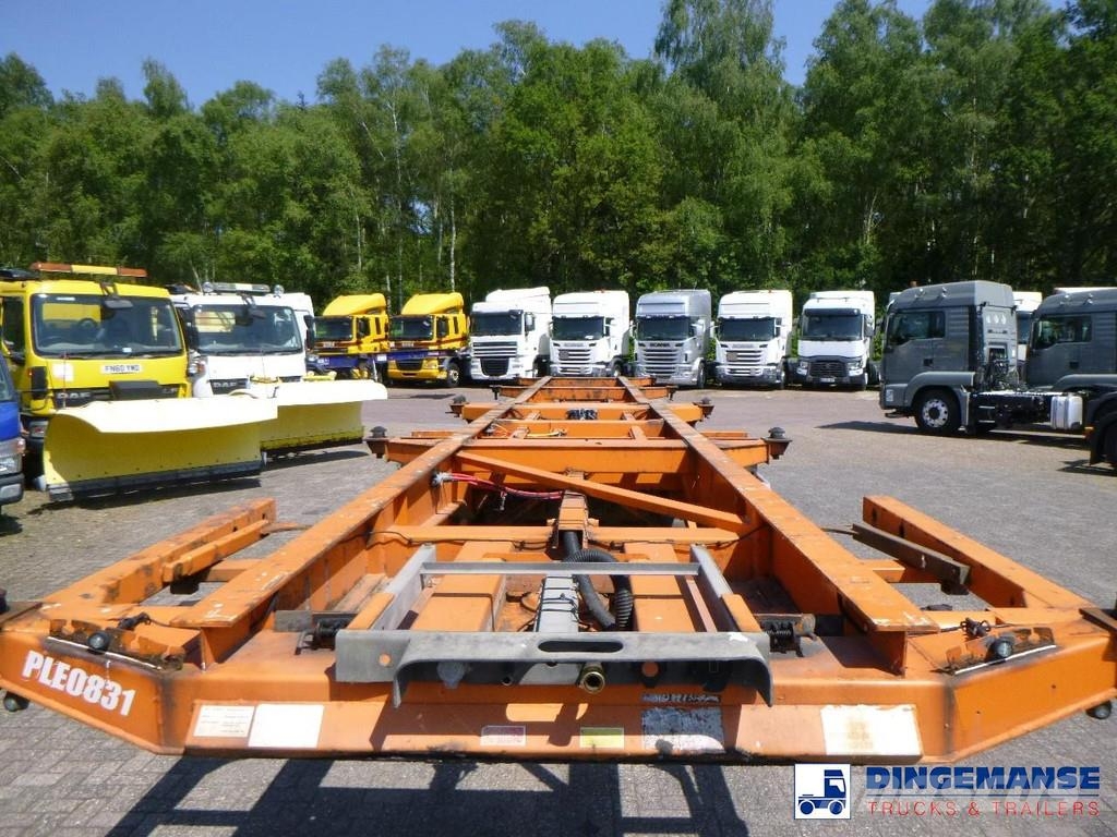 Dennison 4-axle container combi trailer (3 + 1 axles) 20-30 Semirremolques portacontenedores