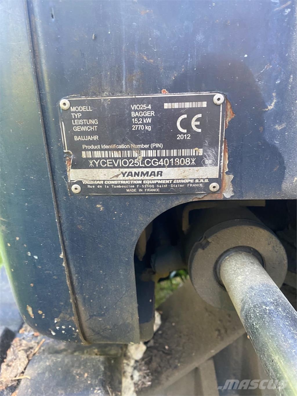 Yanmar VIO 25 Mini ekskavatoriai < 7 t