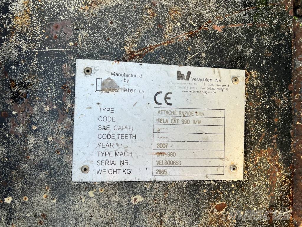Verachtert 990H / 990K Snelkoppelingen