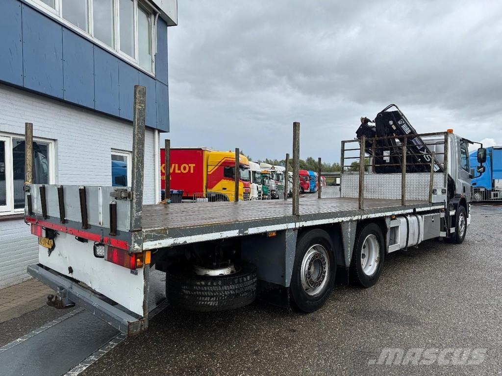 DAF CF 75.250 6X2 EURO 5 + HIAB 144D-4 CL شاحنات مسطحة/مفصلية الجوانب