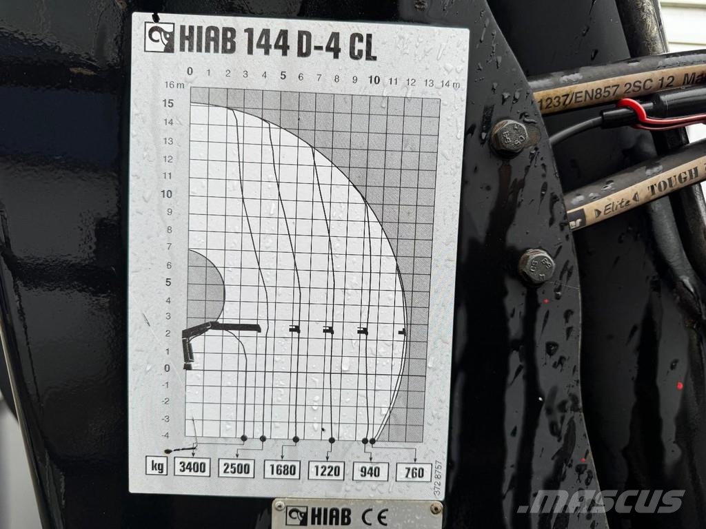 DAF CF 75.250 6X2 EURO 5 + HIAB 144D-4 CL شاحنات مسطحة/مفصلية الجوانب
