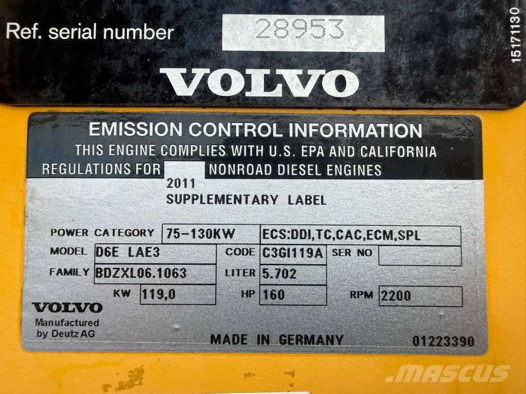 Volvo L90F Pale gommate