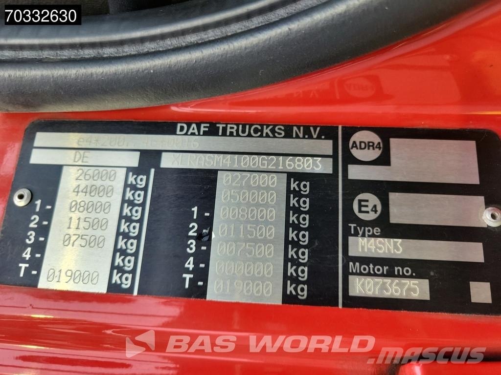 DAF CF 450 6X2 Meiller RS 2170 Abrollkipper Lift-Lenka Sunkvežimiai su keliamuoju kabliu