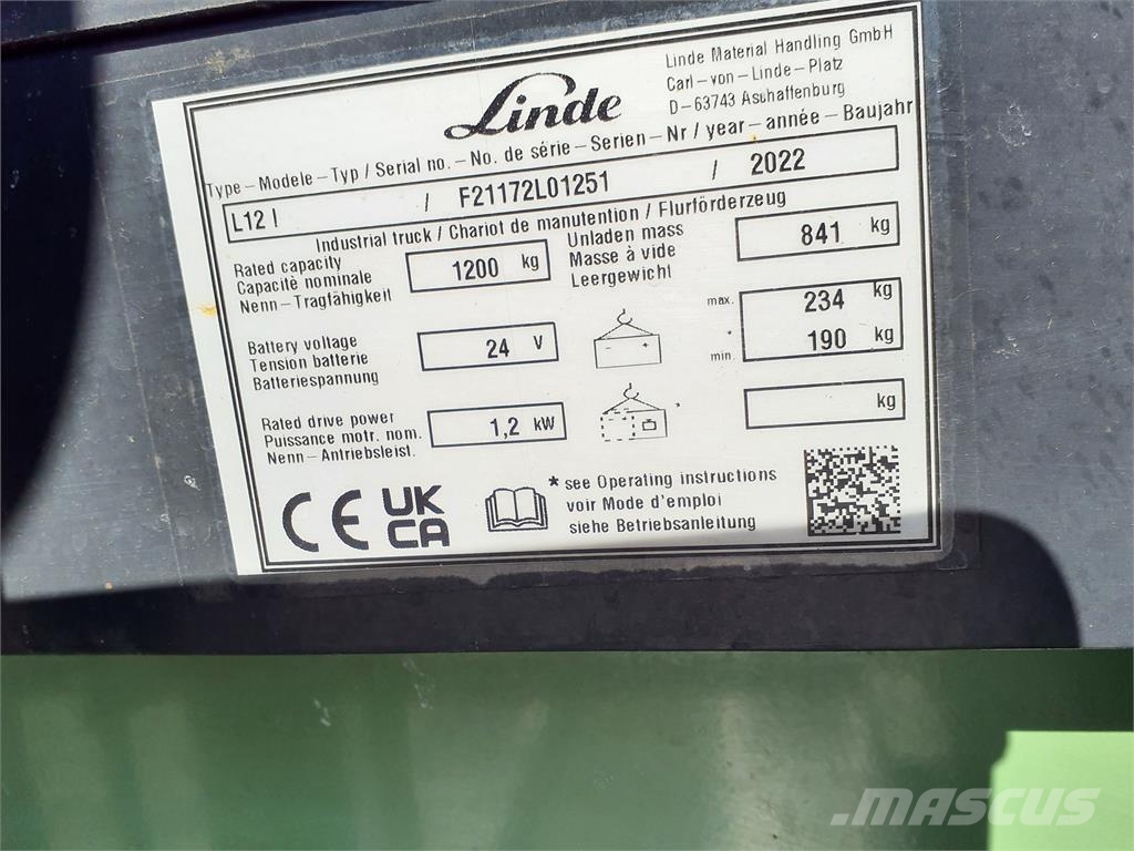 Linde L12i Самоходни товарачи