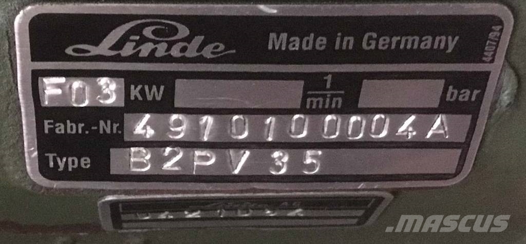Linde B2PV35 هيدروليات