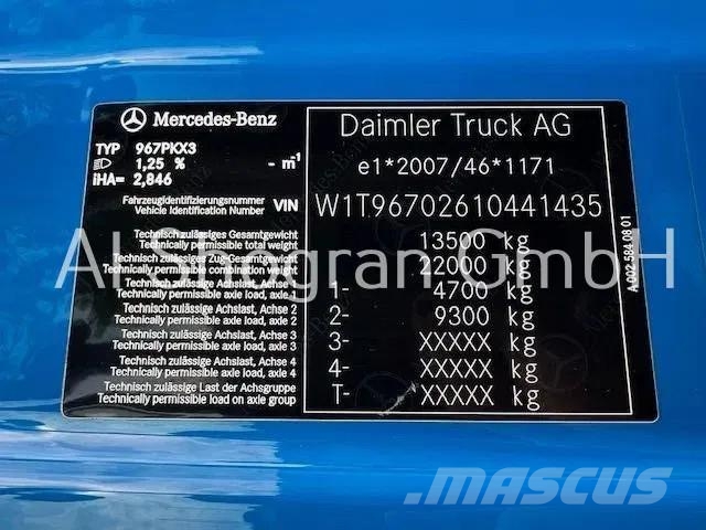 Mercedes-Benz Atego 1318 Schaltung/Klima/Euro 6d/1218 Chassis