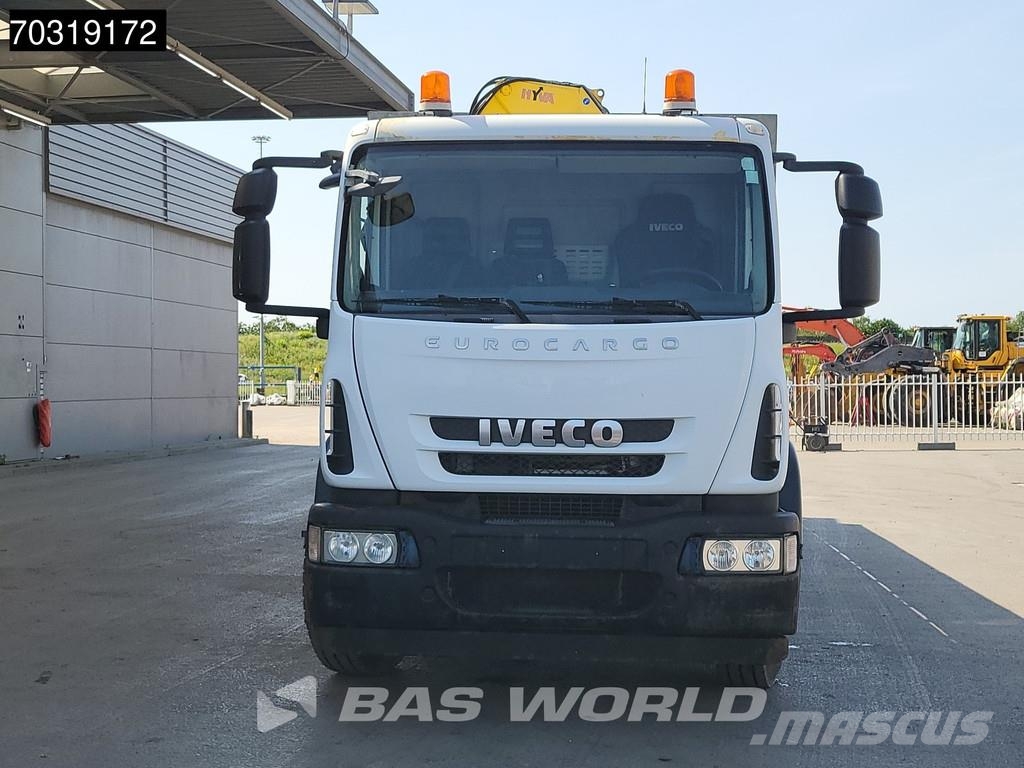 Iveco Eurocargo 180E250 4X2 HYVA V911 3S Kran Crane Manu Φορτηγά Kαρότσα με ανοιγόμενα πλαϊνά