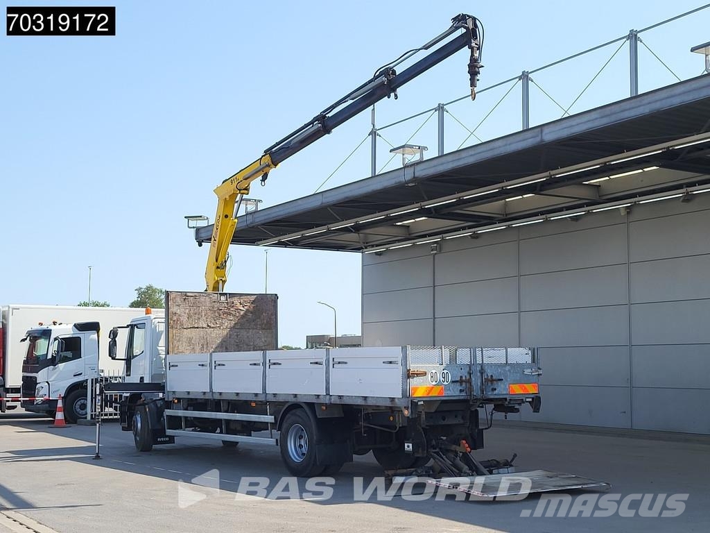 Iveco Eurocargo 180E250 4X2 HYVA V911 3S Kran Crane Manu Flatbed kamyonlar