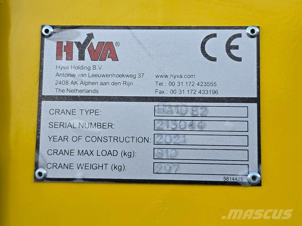 Hyva HA 10 E2 New crane for van!! SPRINTER/DAILY ETC! Kappaletavaranosturit