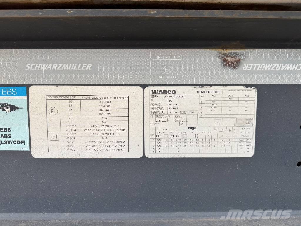 SCHWARZMULLER KIS 3/E Kippladerauflieger