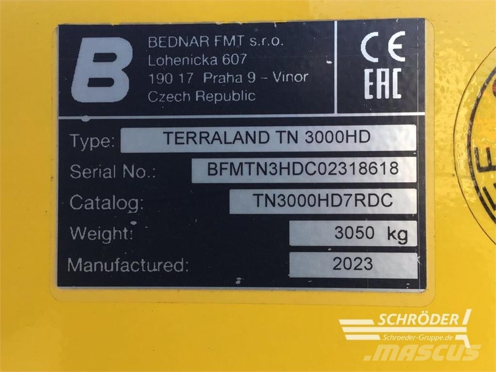 Bednar TERRALAND 3000 TN HM7R Sonstige Bodenbearbeitung