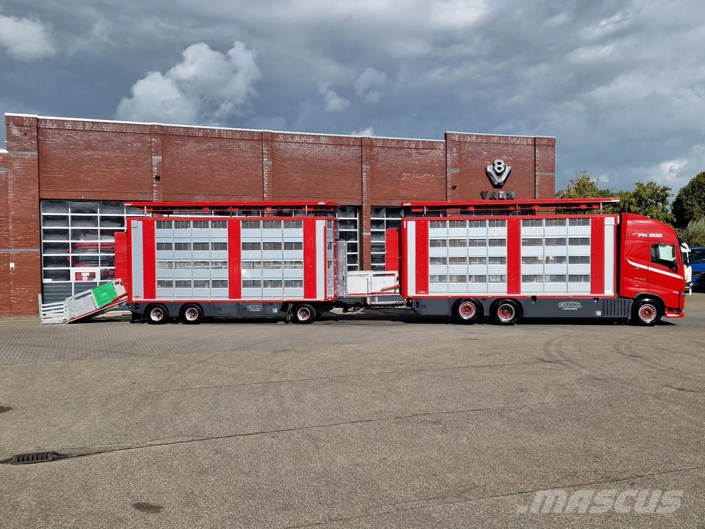 Volvo FH 13.500 6x2 - Livestock 4 deck Finkl + Finkl 4 d Dieren transport