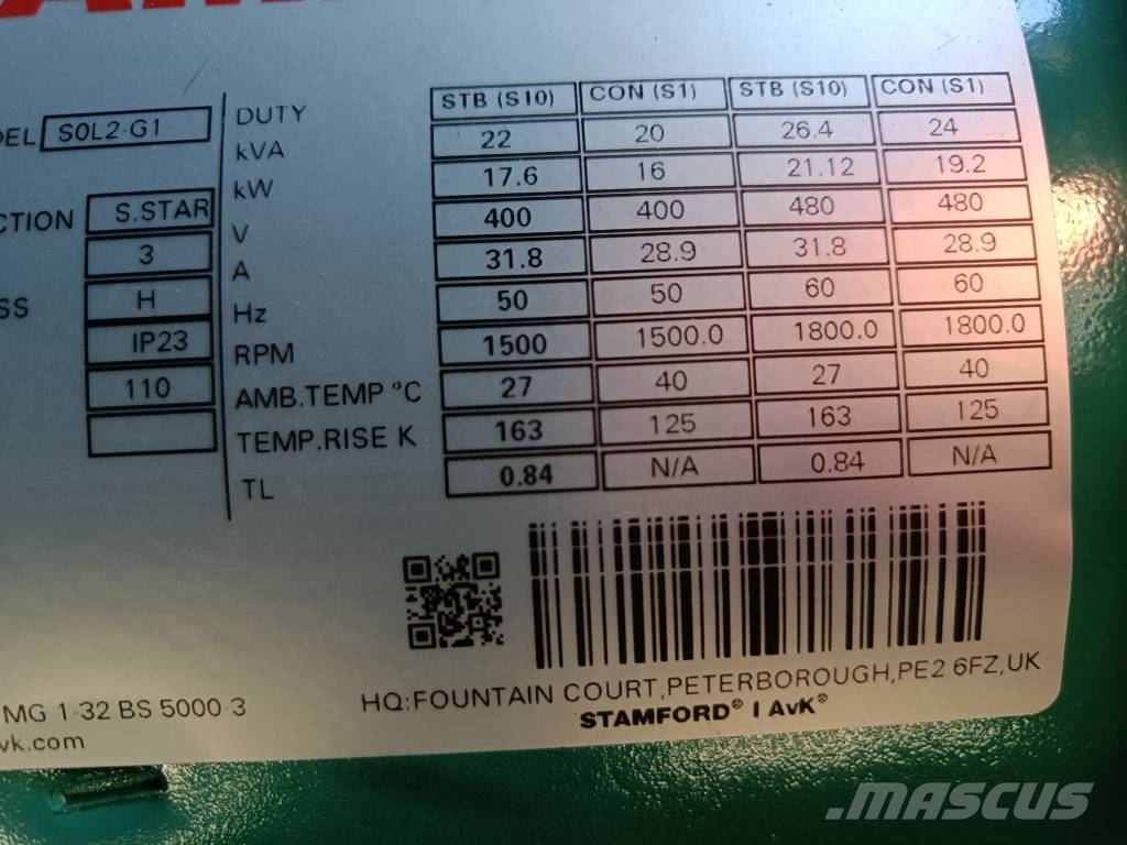 Cummins C22D5Q ディーゼル発電機