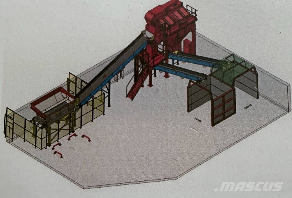 ZigZag Air Classifier Glass Clean Up Plant Impact Triediace zariadenie