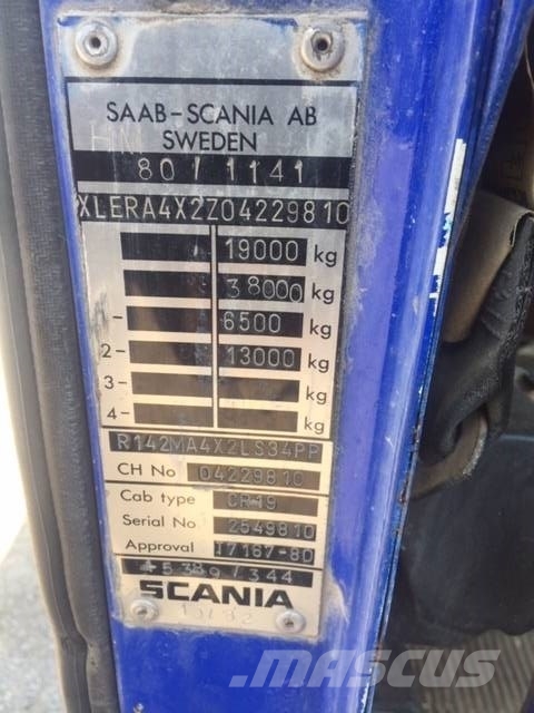 Scania 142 M Καμπίνες και εσωτερικό