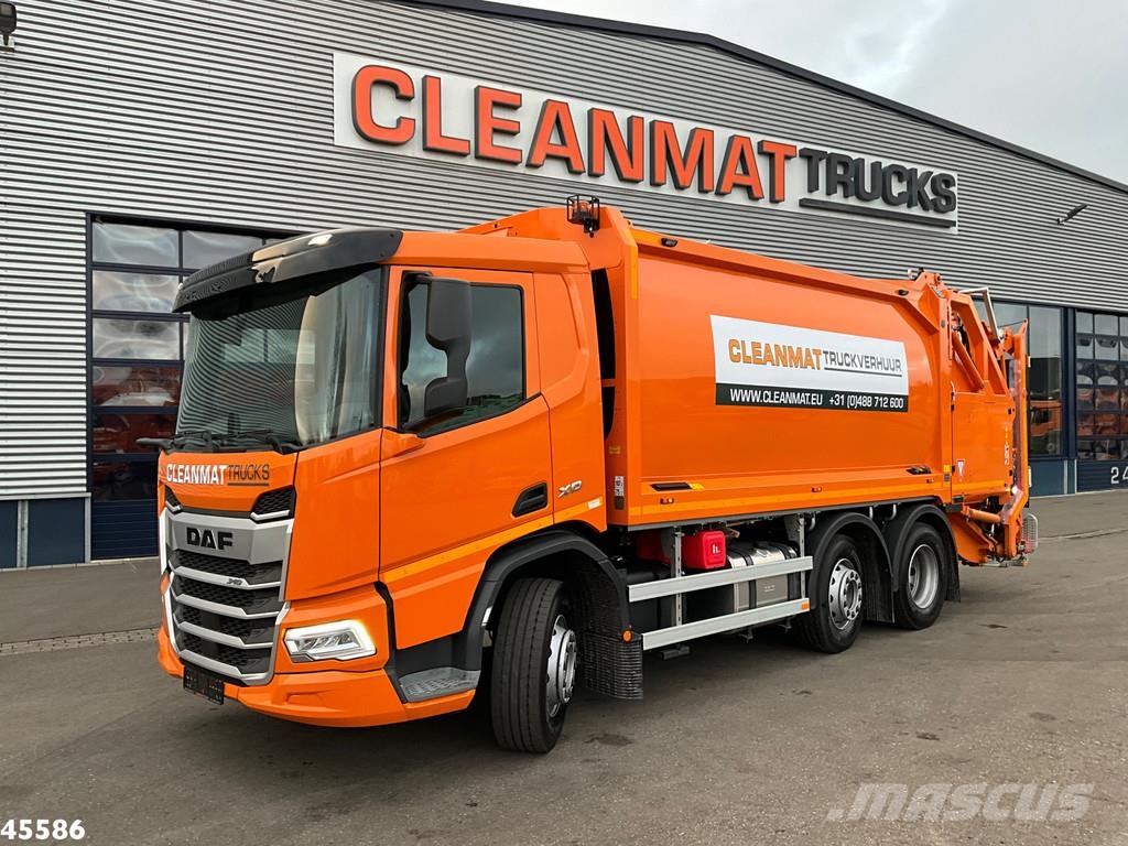 DAF FAG XD 340 Euro 6 Geesink 20m³ Welvaarts weighing Waste trucks