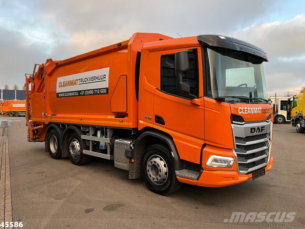 DAF FAG XD 340 Euro 6 Geesink 20m³ Welvaarts weighing Waste trucks
