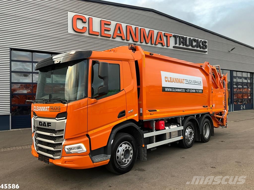 DAF FAG XD 340 Euro 6 Geesink 20m³ Welvaarts weighing Waste trucks