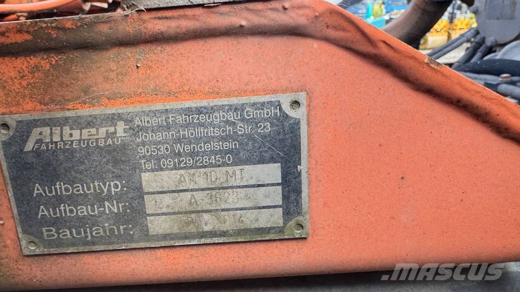 Mercedes-Benz AXOR 1829 4x2 meiller absetz tipper - spring Camion cu carlig de ridicare