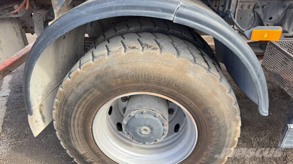 Mercedes-Benz AXOR 1829 4x2 meiller absetz tipper - spring Camion cu carlig de ridicare