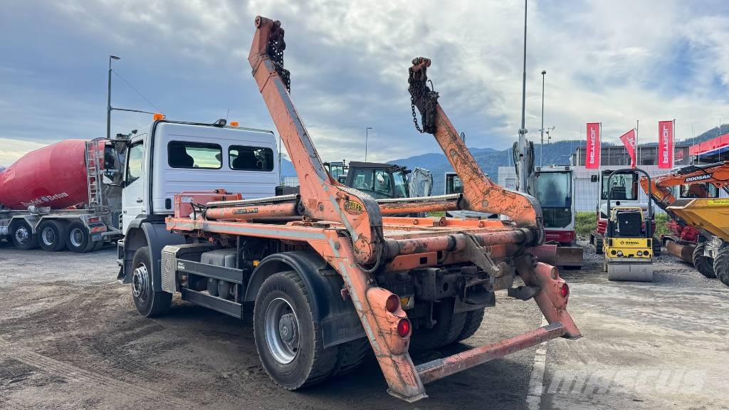 Mercedes-Benz AXOR 1829 4x2 meiller absetz tipper - spring Camion cu carlig de ridicare