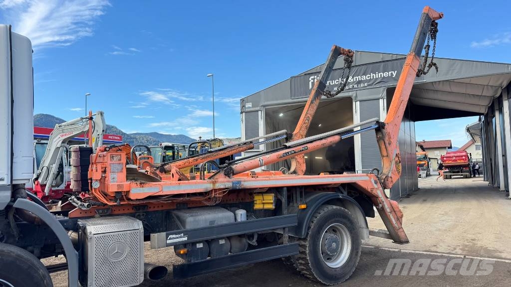 Mercedes-Benz AXOR 1829 4x2 meiller absetz tipper - spring Camion cu carlig de ridicare