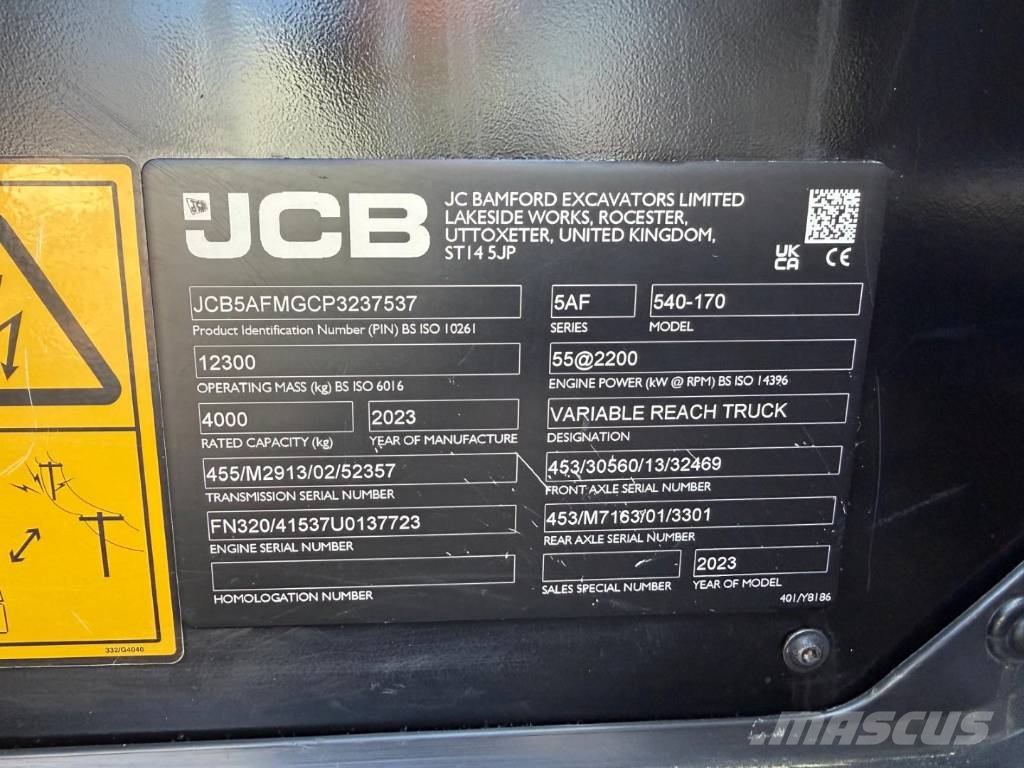 JCB 540-170 Chariot télescopique